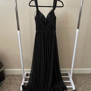 Kleinfield Bridal Black Bridesmaids dress size 4